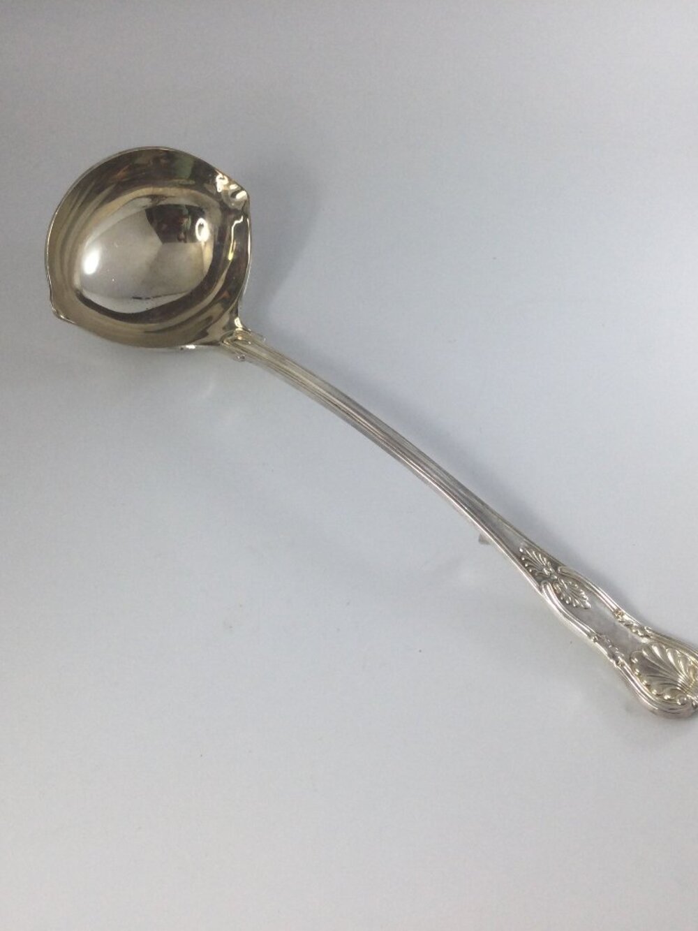 FB Rogers Kings Pattern Silver Plated Large Punch Soup Ladle 12.5" L
